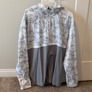 Under Armour Mens Gray pullover Jacket top lightweight XL